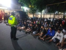 Polres Lumajang Amankan 40 Unit Motor Diduga Terlibat Balap Liar
