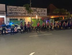 Polres Nganjuk Gelar Patroli Skala Besar Jelang dan Pasca Pembacaan putusan MK PHPU Pilkada 2024