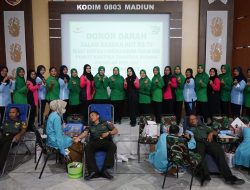 Aksi Kemanusiaan HUT ke-79 Persit KCK di Madiun