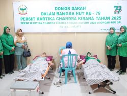 Setetes Darah Sejuta Harapan, Kodim 0808/Blitar Gelar Donor Darah Sambut HUT Persit Ke 79