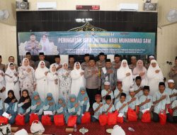 Peringatan Isra Mi’raj 1446 H di Polres Pelabuhan Tanjung Perak Santuni Puluhan Anak Yatim