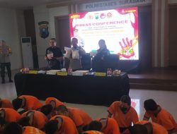 Polrestabes Surabaya Tangkap Sebanyak 323 Kasus Narkotika Sebanyak 2,47 Kg Sabu Dan 10.850 Gram Ganja 10.323 Pil Ekstasi Lintas Sumatera
