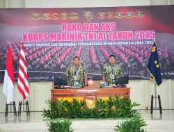 Dankodikmar Bersama Danpuslatmar Kodiklatal Ikuti Rako dan AKS Korps Marinir 2025