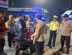 Sinergi Polsek Sukodono dan Wonoayu: Patroli Presisi Amankan Perbatasan dari Ancaman Kejahatan Jalanan