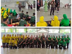 Tim Tari Kolosal Kodim Gresik Laksanakan Gladi Persiapan Lomba Sambut HUT Persit