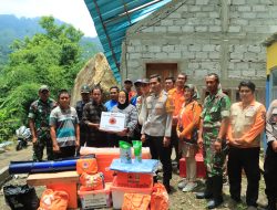 Polres Ponorogo bersama Forkopimda Tinjau Lokasi Longsor di Slahung