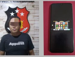 Polsek Krembangan Amankan Pelaku Judi Online di Kedai Kopi de Genk.