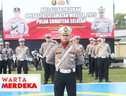 Polda Sumsel Menggelar Apel Operasi Keselamatan Musi TA 2025