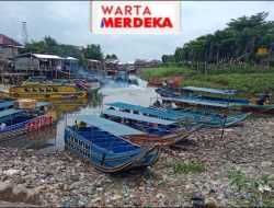 Dermaga Speed Boad dan Kapal Motor di Tulung Selapan OKI, Hampir Mengalami Kekeringan Air Sungai