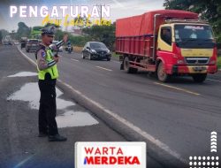 Sat lantas Polres Ogan Ilir Lakukan Pengaturan di Sepuluh Titik Rawan Kemacetan
