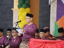 Jadi Pembina Upacara Hari Jadi Kabupaten Kampar ke-75, Pj Bupati Kampar ; Bangun Kampar Yang Lebih Maju dan Bersaing.