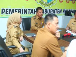 Zoom Meeting Pengendalian Inflasi dan Sertifikat halal dengan Mendagri. Bupati Kampar Ahmad Yuzar ; Pemkab Kampar Komit Percepatan Sertifikasi Halal bagi UMKM