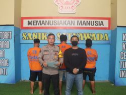 Polres Pelabuhan Tanjung Perak Tangkap Tiga Pelaku Penusukan di Jl. Jakarta Surabaya, Satu Pelaku DPO.