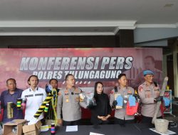 Polres Tulungagung Berhasil Ungkap Peredaran Bahan Peledak Ilegal, 5 Tersangka dan 6 Kg Mesiu Diamankan