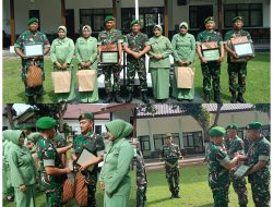 Komandan Kodim 0829/Bangkalan Pimpin Upacara Pelepasan Purna Tugas dan Pindah Satuan