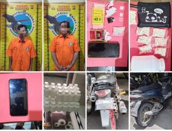 Polres Nganjuk Tangkap Dua Pengedar Sabu dan Okerbaya di Pace