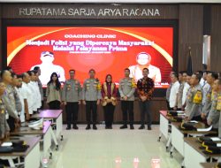 Polres Gresik Gelar Coaching Clinic, Menjadi Polisi yang Dipercaya Masyarakat Melalui Pelayanan Prima