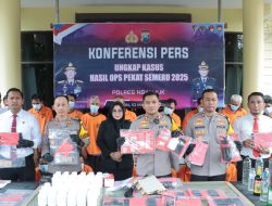 Polres Nganjuk Ungkap Ratusan Kasus dalam Operasi Pekat Semeru 2025