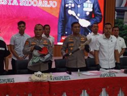 Polresta Sidoarjo Rilis Hasil Operasi Pekat Semeru 2025, 185 Kasus Terungkap dan 197 Tersangka Diamankan