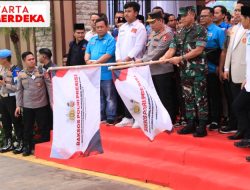 BEM PTNU dan Polri Gelar Bansos di Beberapa Wilayah
