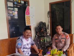 Kanit Binmas Polsek Cikarang Barat Silaturahmi Dengan Ketua Pokdarkamtibmas Resor metro Bekasi pada Hari Raya Idul Fitri