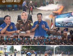 Simulasi Damkar di Kejati Jatim, Langkah Preventif dan Dukung WBBM