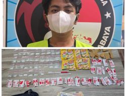 Satresnarkoba Polrestabes Surabaya Amankan Pengedar Sabu Dengan Barang Bukti 107 Gram