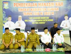 Bupati Kampar H. Ahmad Yuzar S.Sos, MT Buka Secara Resmi Manasik Haji Tahun 1446 H/2025 M.