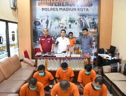 Polres Madiun Kota Berhasil Amankan Belasan Tersangka Kasus Pengeroyokan dan Penganiayaan