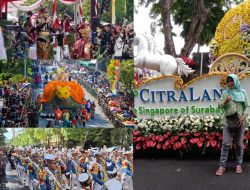 Antusian Warga Surabaya Ikut Ramaikan Parade Surabaya Vaganza HJKS 2025