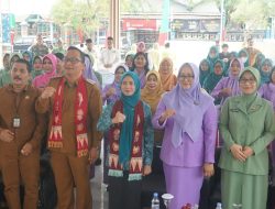 Satgas TMMD ke-124 Kodim 0817/Gresik Gelar Posyandu Terpadu di Desa Banter, Dukung Percepatan Penurunan Stunting
