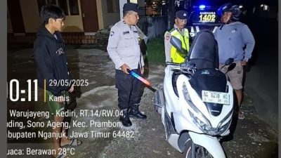 Libur Kenaikan Yesus Kristus, Polres Nganjuk Siagakan Patroli SREG