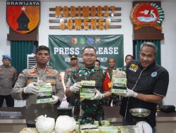 Dandim Letkol Yoyok Wahyudi Ungkap Penemuan Sabu-Sabu Seberat 35 Kilogram