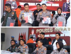 Polres Ngawi Berhasil Ungkap Kasus TPPO Dalih Adopsi 4 Tersangka Diamankan