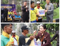 Sespimmen Polri Dikreg ke-65 Gelar Baksos di Terminal GSN Tanjung Perak, Sasar TKBM dan Pengemudi Bentor