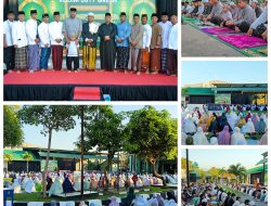 Keluarga Besar Kodim 0817/Gresik Gelar Sholat Idul Adha 1446 H Tahun 2025 di Lapangan Makodim