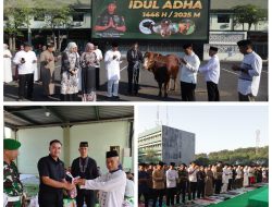 Kodam V/Brawijaya Gelar Shalat Idul Adha dan distribusikan Ribuan Kilogram Daging Hewan Kurban