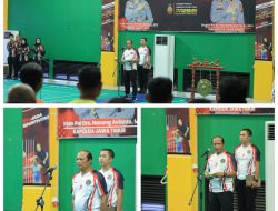 Kapolda Jatim Buka Turnamen Bulutangkis Sambut Hari Bhayangkara ke – 79