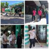Kapolres Nganjuk Pimpin Aksi Bersih-Bersih Masjid Jami’ Baitussalam