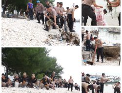 Polri Presisi untuk Lingkungan: Aksi Bersih Pantai Polres Pelabuhan Tanjung Perak Sambut Hari Bhayangkara ke-79