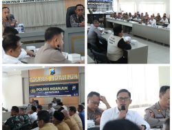 Polres Nganjuk Gelar Rakor Pengamanan Pengesahan Warga Baru PSHT