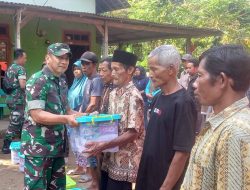 Kodim 0806/Trenggalek Salurkan Bantuan Sembako untuk Korban Longsor di Desa Depok