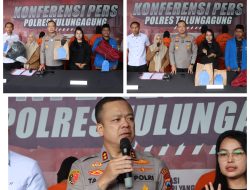 Polres Tulungagung Berhasil Amankan 5 Tersangka Predator Anak Ketua PC PMII Beri Apresiasi