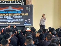 Pesan Polisi untuk 368 Calon Warga Baru PSHT Cabang Kota Kediri