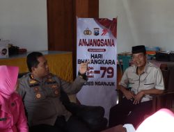 Anjangsana Hari Bhayangkara ke-79, Polres Nganjuk Tunjukkan Kepedulian dan Rasa Kekeluargaan