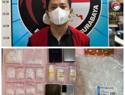 Kurir Sabu Dibekuk Polrestabes di Sawahan Surabaya, Polisi Sita 117,6 Gram Narkotika Siap Edar