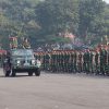 Kasdam V/Brawijaya Hadiri Pelaksanaan Apel Gabungan TNI-Polri di Kesatrian Marinir Karang Pilang