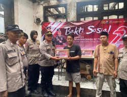 Peringati Hari Bhayangkara ke-79, Polsek Pabean Cantikan Gelar Baksos untuk Korban Kebakaran Hingga Kaum Duafa