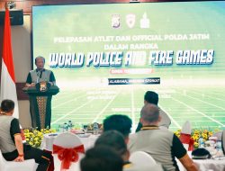 Kapolda Jatim Lepas 24 Personel Ikuti Kejuaraan Internasional World Police And Fire Games Open Tournament di Amerika Serikat