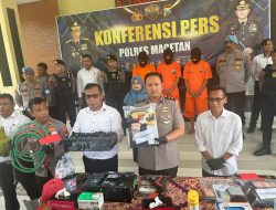 Polres Magetan Berhasil Tangkap Komplotan Pembobol ATM Lintas Provinsi